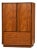 Danish Modern Teak Armoire Dresser For Sale