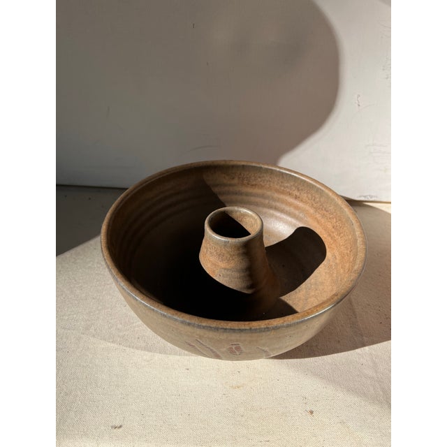 Impressionist 1970s Handmade Stone Artistic Bundt Pan For Sale - Image 3 of 8