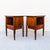 Restored 1950s Mount Airy Walnut & Brass Sculptural Mid Century Nightstands, Attributed, Pair For Sale - Image 12 of 12