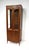 Mid Century Tall Walnut Curio Display Cabinet in the Style of Danish Modern For Sale - Image 18 of 18