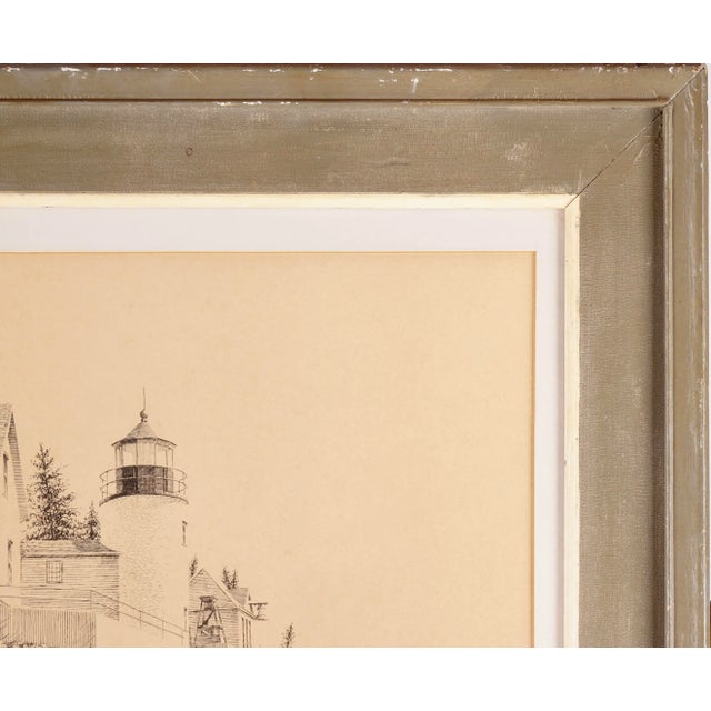 1970s 1970s Light House by the Sea by Peter Bugda Signed Numbered 174/200 For Sale - Image 5 of 11