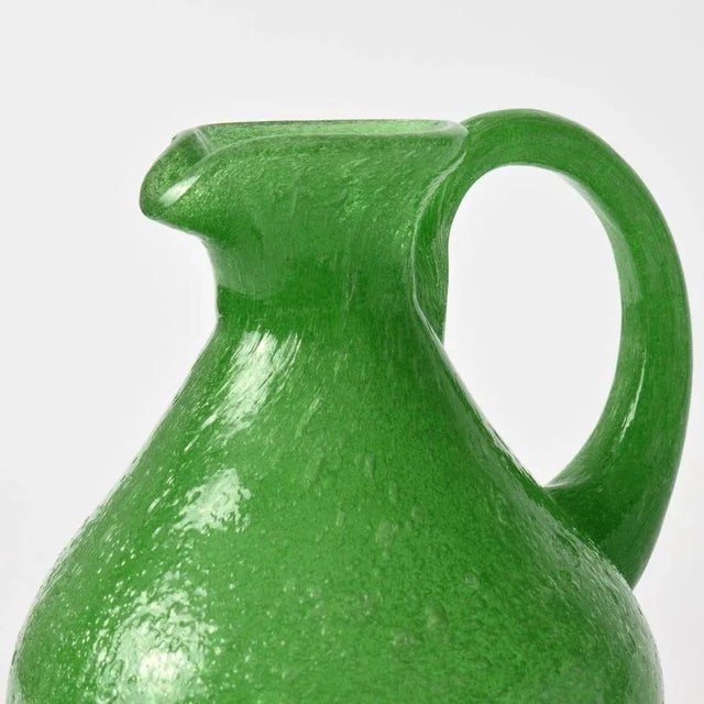 1960s Green Pulegoso Glass Vase from Seguso For Sale - Image 5 of 9