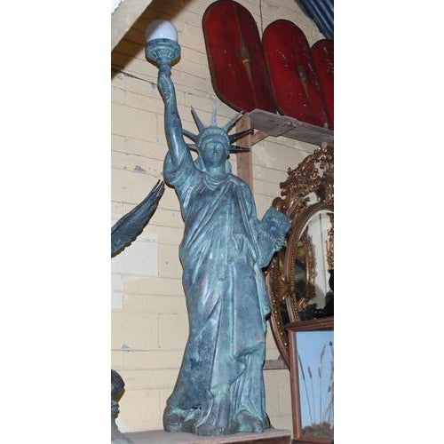 Bronze Statue of Liberty, 1930s For Sale - Image 12 of 14