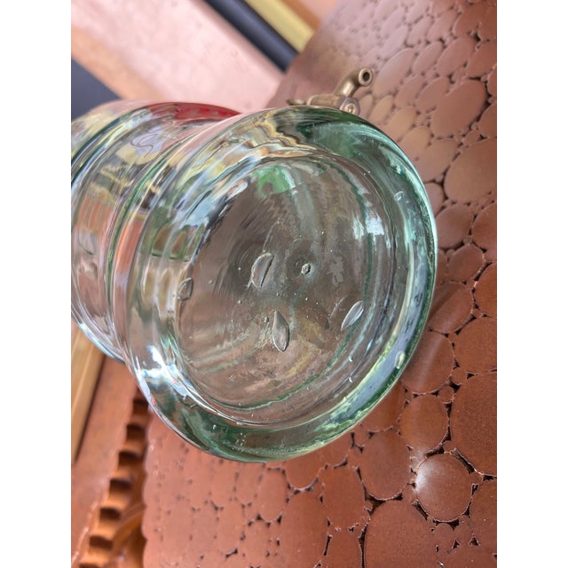 Glass Hand Painted Blown Glass Zinfadel Wine Decanter/ Dispenser For Sale - Image 7 of 7