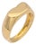 Tiffany & Co. Elsa Peretti Vintage 18k Yellow Gold Full Heart Ring, Size 5.5 For Sale