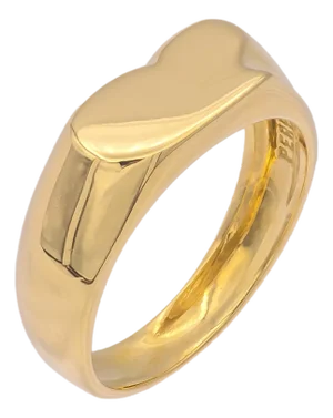 Tiffany & Co. Elsa Peretti Vintage 18k Yellow Gold Full Heart Ring, Size 5.5