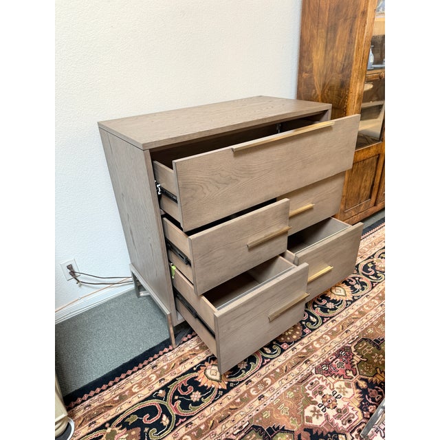 Gray Charlie Zagaroli for Crate & Barrel Covert Grey Secretary Desk + File Cabinet For Sale - Image 8 of 12