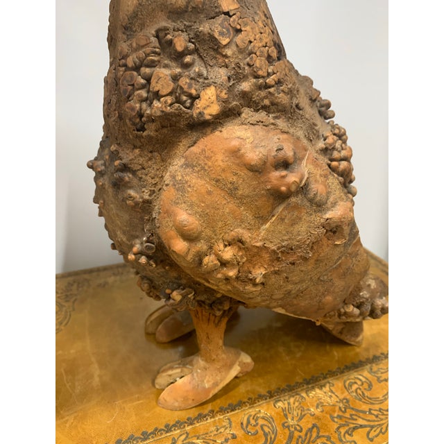 Figurative Vintage Folk Art Gourd Falcon Sculpture For Sale - Image 3 of 8