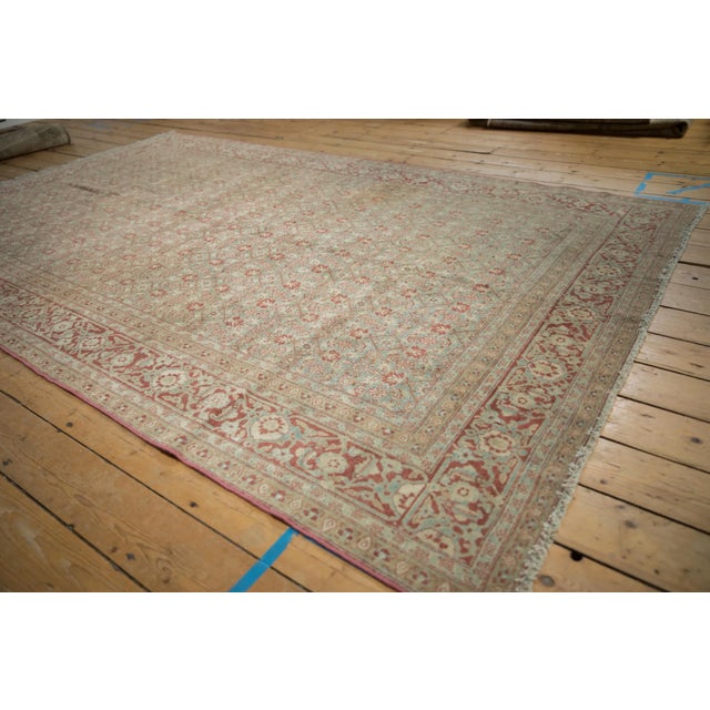 Old New House Vintage Distressed Tabriz Carpet - 6'2" X 9'11" For Sale - Image 4 of 11
