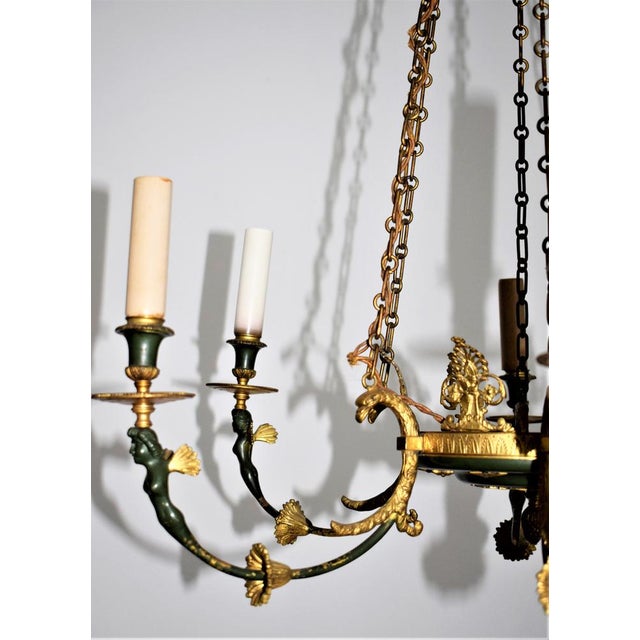 Empire Ceiling Lamp by Josef Danhauser, 1820s For Sale - Image 10 of 14