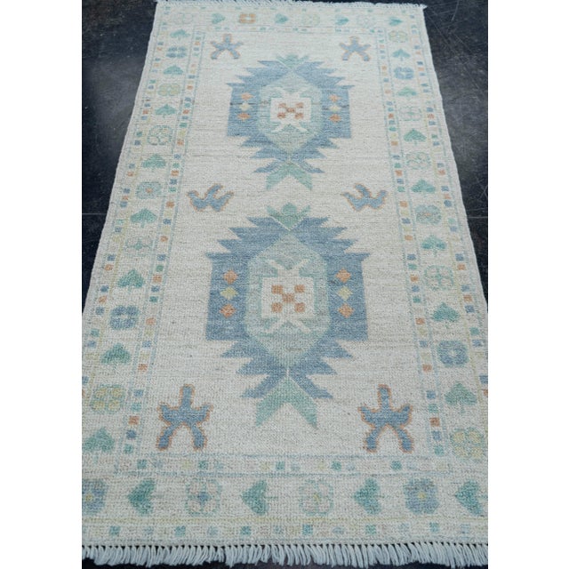 Early 21st Century Oushak Rug 2'1" x 3'10" #17150 For Sale - Image 5 of 8