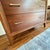 Refinished Mid-Century Modern Stanley Walnut Dresser Highboy Chest of Drawers With Original Brass Hardware For Sale - Image 9 of 12