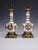 Pair of antique 19th century neo-renaissance italian majolica porcelain table lamps a magnificent and highly decorative...