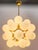 Italian 21st Century Ventiquattro Natural Brass Glossy White Murano Sputnik Chandelier by Fabio LTD For Sale - Image 3 of 4