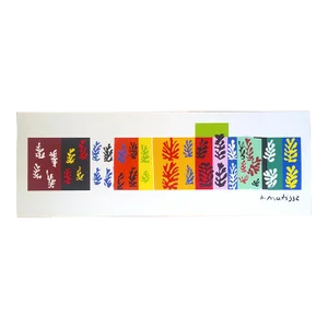 Henri Matisse Modernist Extra Large Authentic Fine Art Silkscreen Print " Les Velours " 1947
