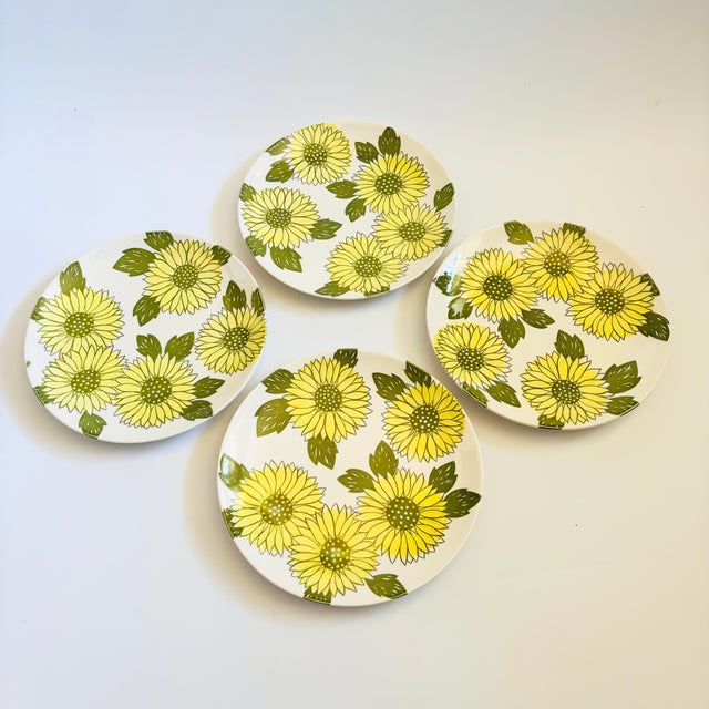 Mid 20th Century Mid 20th Century Mid Century Modern Royal Ironstone Sunshine Dinner Plates - Set of 4 For Sale - Image 5 of 15