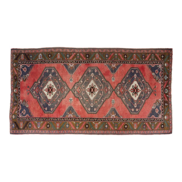 Mid 20th Century Hand-Knotted Wool Area Rug For Sale