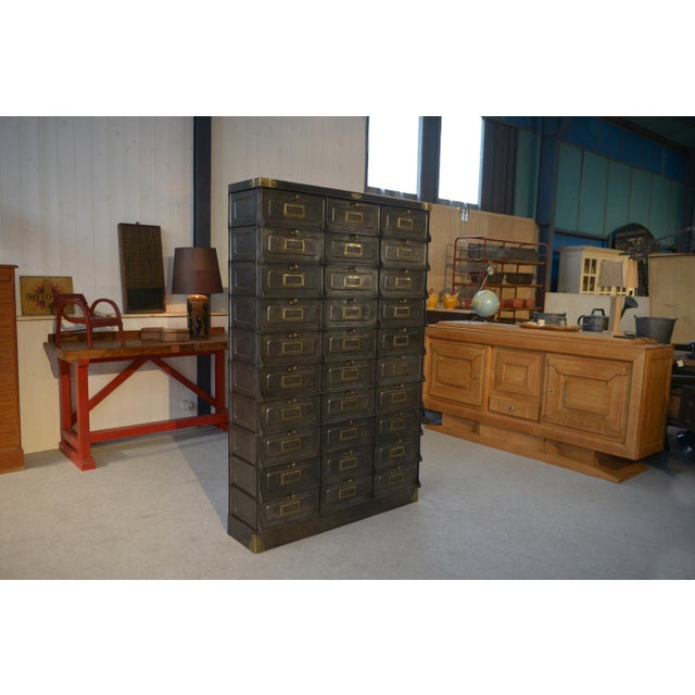 French Strafor Flap Cabinet, 1920s For Sale - Image 6 of 12
