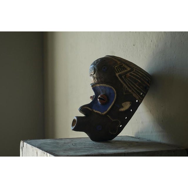 A rare Bena Lulua mask from the Kasai region of the Democratic Republic of the Congo, dating to the early to mid 20th...