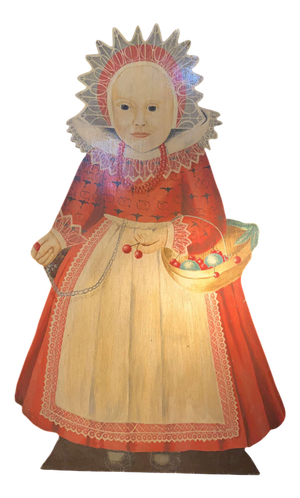 Young Girl with Elizabethan Dress in Dummy Board