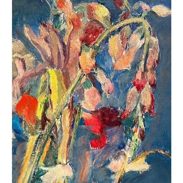 Fernand Blondin, Flowers and Fruits, Oil on Canvas For Sale - Image 7 of 12