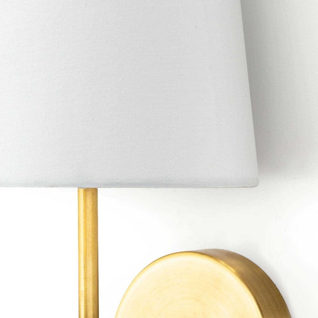 Regina Andrew Toni Steel Sconce, Brass For Sale - Image 4 of 7