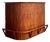 Vintage Curved Bamboo Tiki Bar For Sale