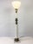 Vintage Brass Ceramic & Marble Column Table Lamp For Sale - Image 9 of 9