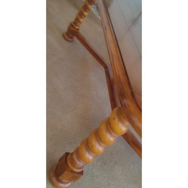 Big 1990s French Barley Twist Style Dining Table For Sale - Image 4 of 13