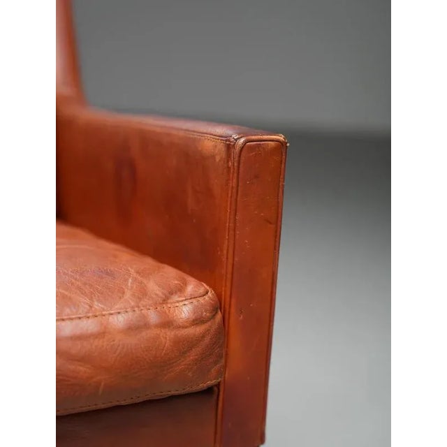 2-Seater Sofa in Cognac Leather by Kai Lyngfeldt Larsen, Denmark, 1960s For Sale - Image 12 of 16
