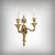 Crafted from finely chiseled bronze, these elegant two-light wall sconces perfectly illustrate the neoclassical taste of...