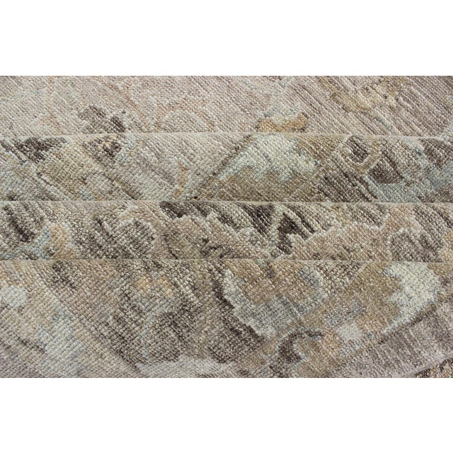 Sand Fine Weave Sivas Rug in Ivory and Brown by Keivan Woven Arts 10'4 X 13'6 For Sale - Image 8 of 13
