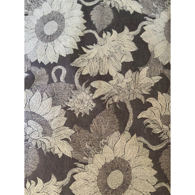 Lee Jofa Mulberry Home by Lee Jofa 2 Yards "Sunflower Weave" Truffle Woven Linen Blend Fabric For Sale - Image 4 of 4