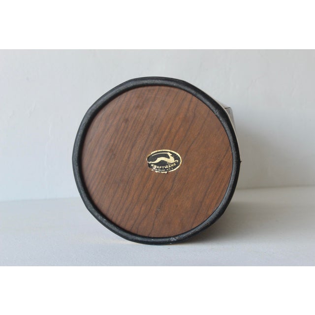 Vintage 1970s Kraftware Nyc Faux Burl Wood Umbrella Stand Cane Holder For Sale - Image 17 of 18