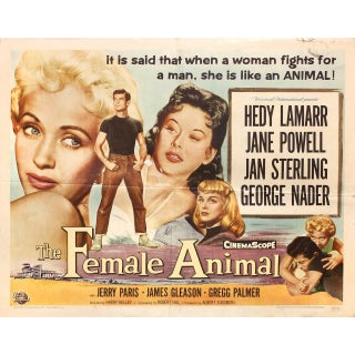 The Female Animal 1958 U.S. Half Sheet Film Poster For Sale