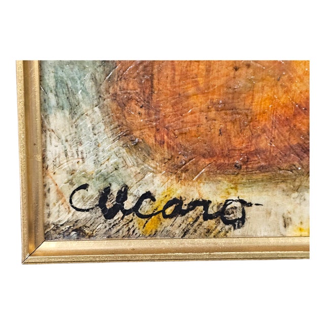 Pasquale "Pasqual" Cucaro Signed Oil on Board, California Modernist Still Life For Sale - Image 10 of 14