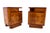 A pair of Art Deco bedside tables from the 1950s, Poland. The furniture is in very good condition, after professional...