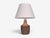 Mid-Century Modern 1960s Mid-Century Modern Einar Johansen, Rustic Brown Stoneware Table Lamp For Sale - Image 3 of 10
