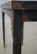 Continental Glass Top Iron & Wood Distressed Paint Console Table For Sale - Image 4 of 13