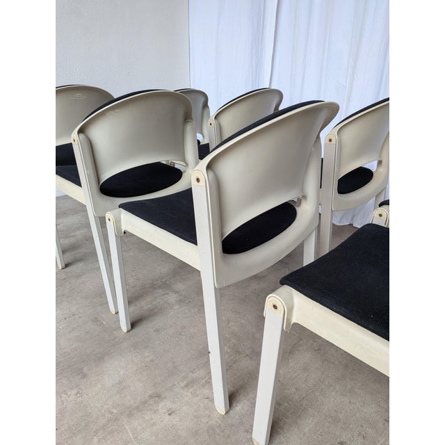 Vintage Stackable Chairs by Aeon Mondial, 1980s, Set of 8 For Sale - Image 13 of 18