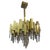 Crystal and Gilt Brass Chandelier attributed to BD Lumica, Spain, 1970s For Sale - Image 9 of 9