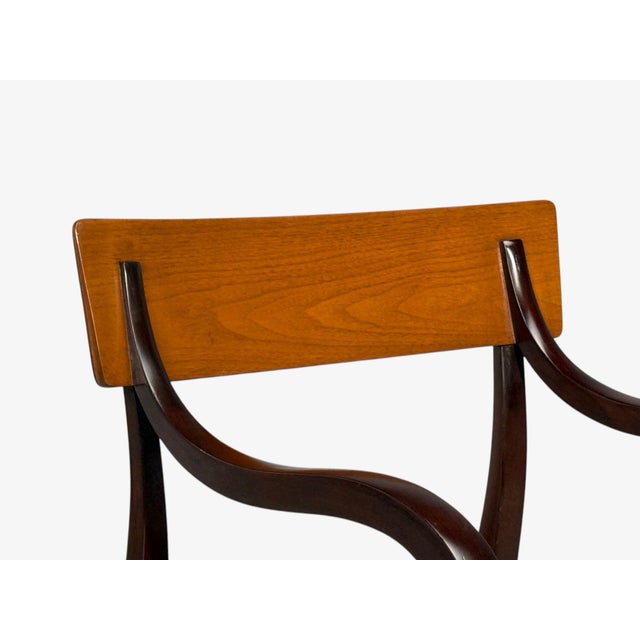 Edward Wormley, Alexandria Armchairs, Mahogany, Walnut, United States, 1960s For Sale - Image 9 of 14