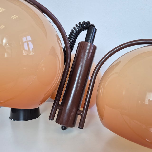 Metal Space Age Hungarian Pendant Lamp from Szarvasi, 1960s For Sale - Image 7 of 13