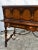 Antique Skandia Unique Carved Inlaid Walnut & Satinwood Tudor Style Spinet Desk For Sale - Image 11 of 12