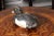 Rustic French 20th Century Carved Wooden Duck with Black, White and Yellow Paint For Sale - Image 12 of 12