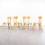 French Blonde Beech & Bentwood Dining Chairs attributed to Baumann, 1950s, Set of 4 For Sale - Image 6 of 6
