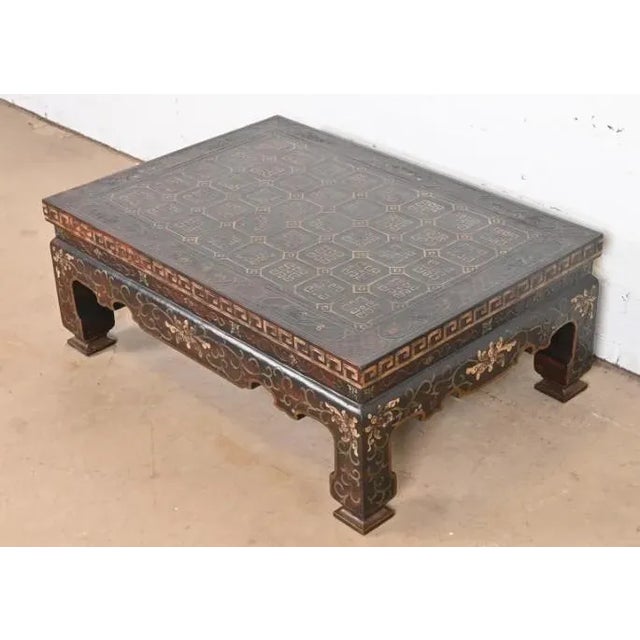 Baker Furniture Chinoiserie Coromandel Coffee Table For Sale - Image 10 of 12