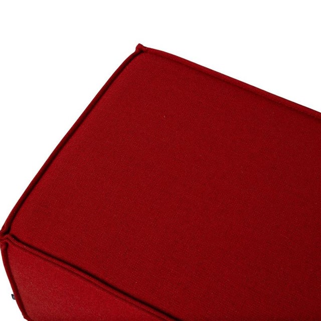 Trio Stool in Red Fabric from COR For Sale - Image 4 of 10