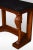 Regency mahogany console table, the black and white rectangular thick marble top above moulded freeze. Raised up on two...