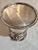 Silver Antique Silver Plate Pierced Wine Bottle Holder With Lion and Ring Handles For Sale - Image 8 of 11